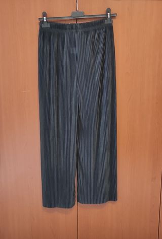 Pantaloni palazzo grigio scuro, XXL-XXXL