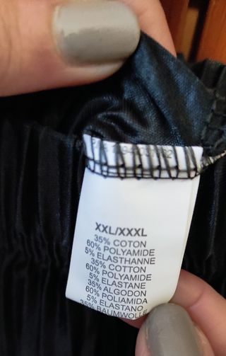 Pantaloni palazzo grigio scuro, XXL-XXXL