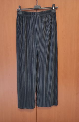 Pantaloni palazzo grigio scuro, XXL-XXXL