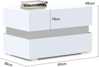 Comodino Camera da Letto Mobiletto Cassettiera 2 C