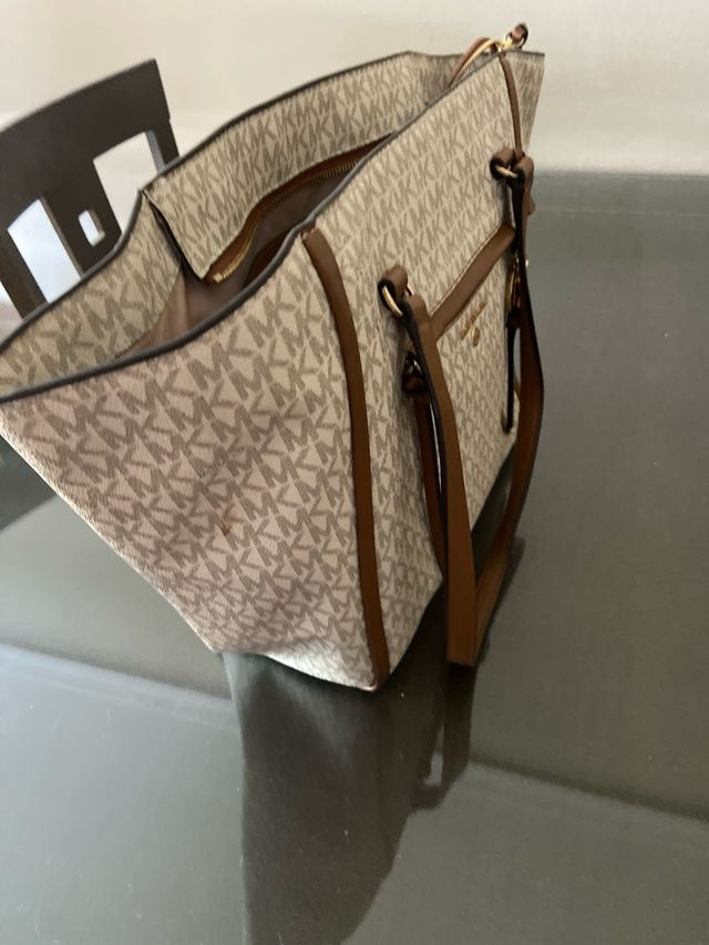 Bolso Michael Kors beige y marrón