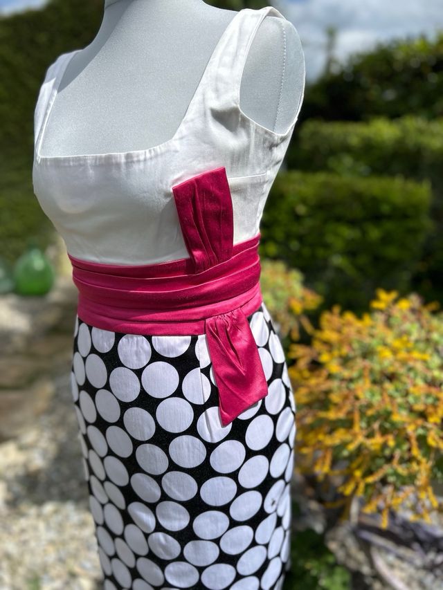 Vestito Savuka bianco e nero Tg 42