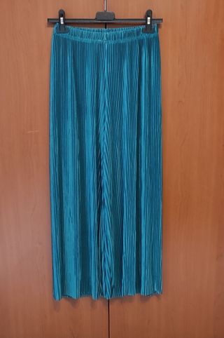 Pantaloni palazzo verde brillante, XXL - XXXL