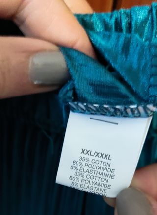 Pantaloni palazzo verde brillante, XXL - XXXL