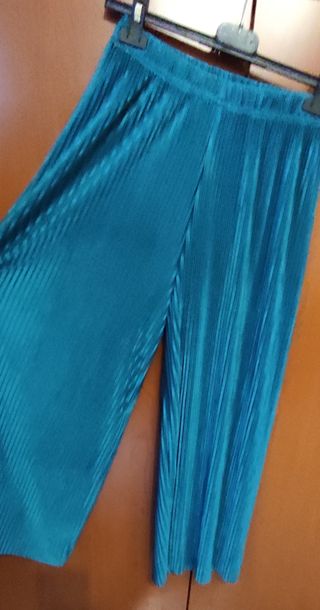 Pantaloni palazzo verde brillante, XXL - XXXL