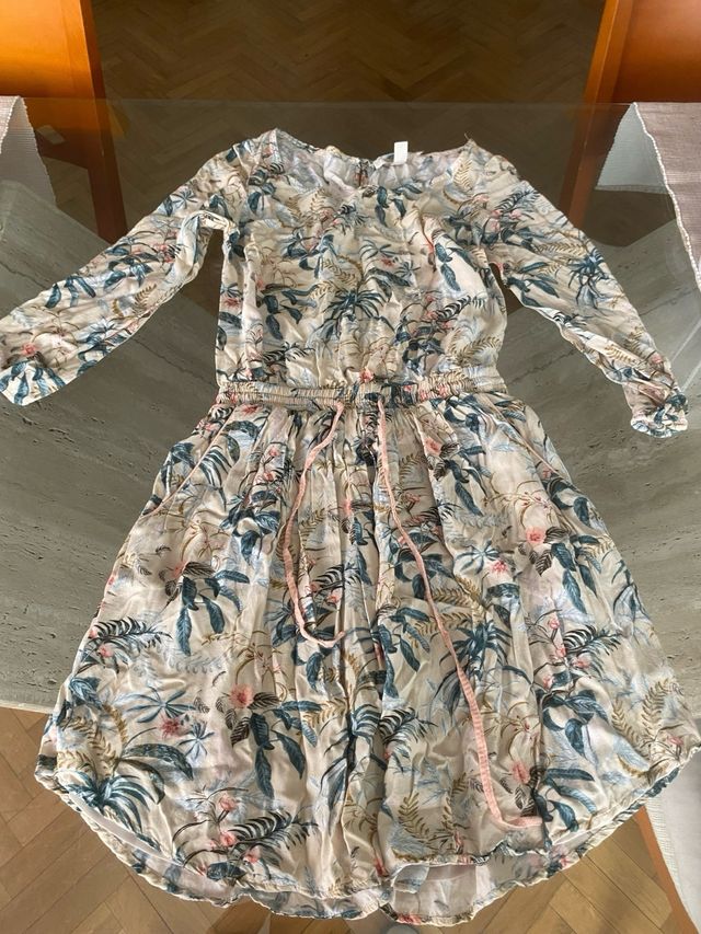 Vestido mini estampado flores