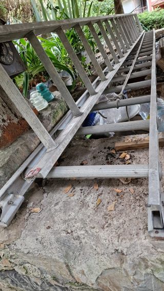 Escalera aluminio 6m usada
