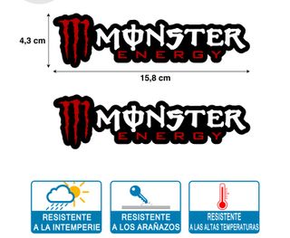 2 Pegatiasn MONSTER