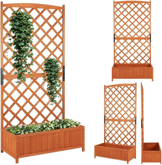 Fioriera da esterno con grigliato verticale, Trali