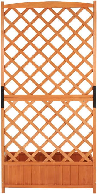 Fioriera da esterno con grigliato verticale, Trali