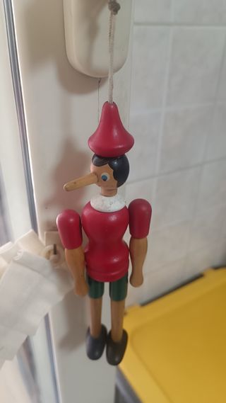 Burattino Pinocchio in legno