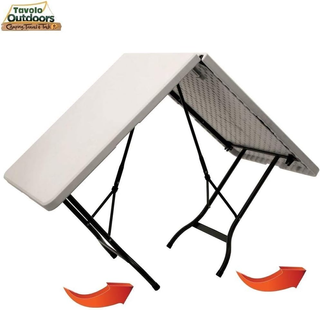 Tavolo Pieghevole in Resina 244x76x72cm HDPE Strut