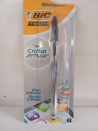 Bolígrafo BIC Cristal Stylus negro
