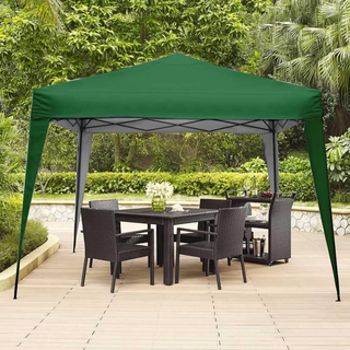 Gazebo 3 x 3 metri Tessuto Poliestere Struttura in