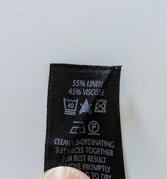 Gonna Bhs nera fiori bianchi tg 46