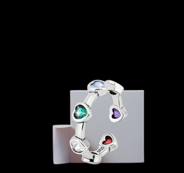 Anillo Plata Multicolor