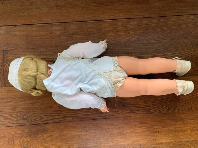 Bambola grande dell’800 “fatta a mano”
