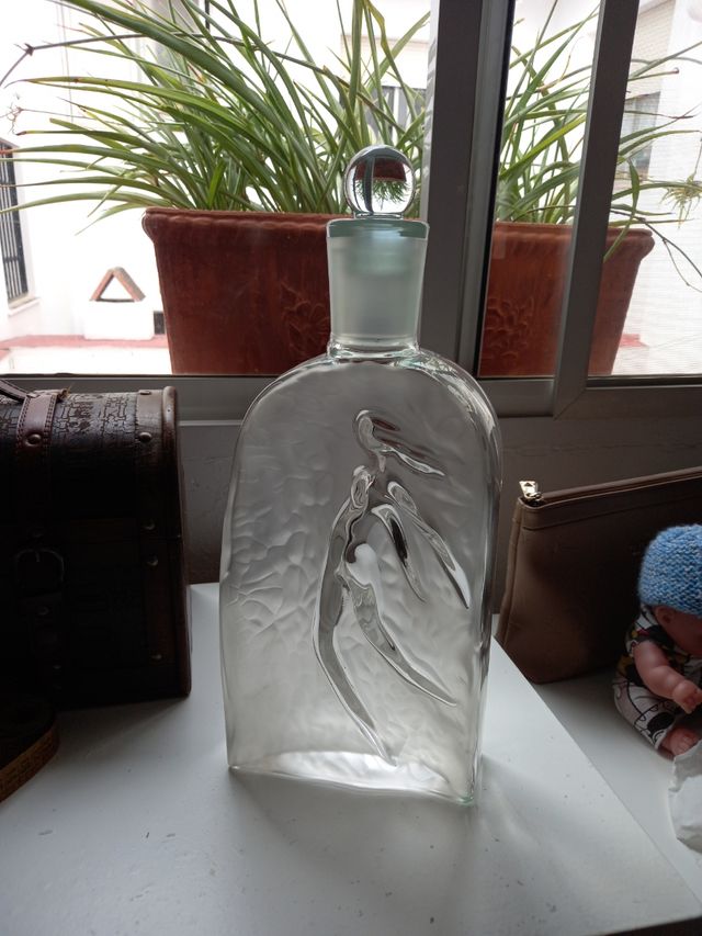 Ficticio de perfume Rochas  cristal grabado