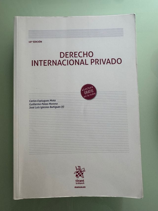 Manual Derecho Internacional Privado