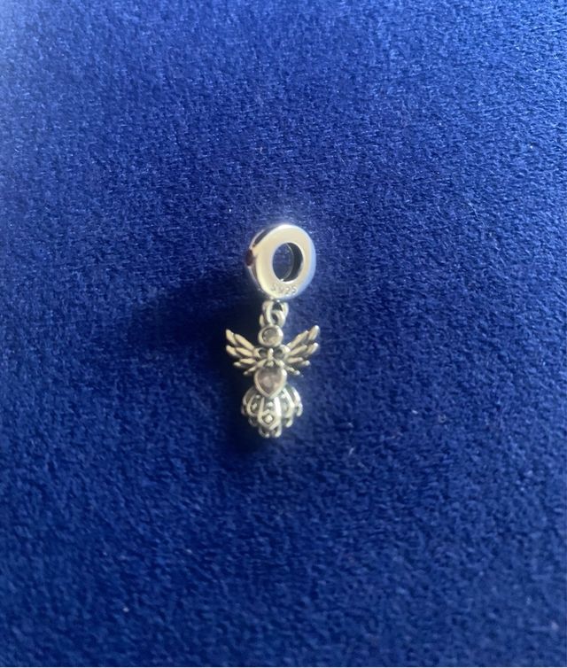Charm abalorio Ángel Plata pulsera Pandora collar