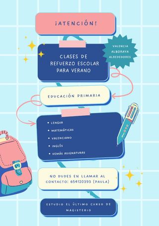 Refuerzo escolar clases particulares primaria