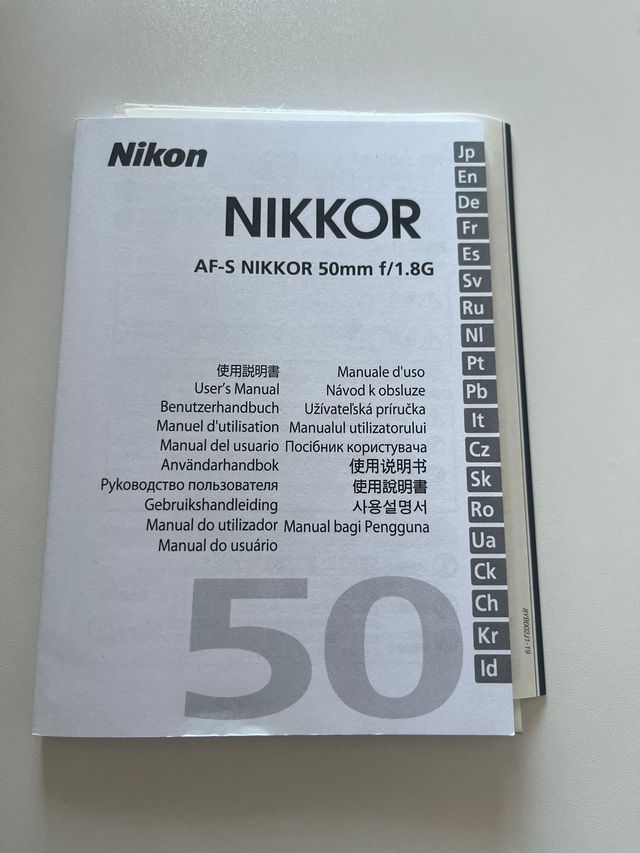 Objetivo para câmera reflex nikon 50mm 1.8