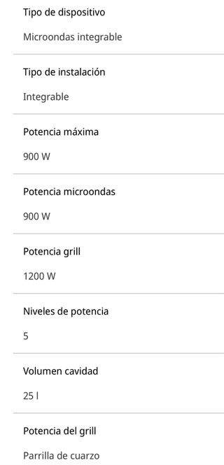 Microondas integrable  SIEMENS BE555LMSO
