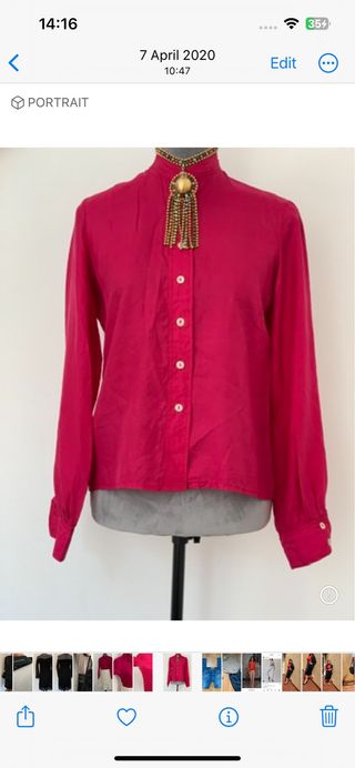 Camicia vintage in seta 