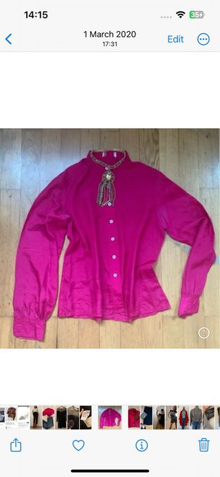 Camicia vintage in seta 