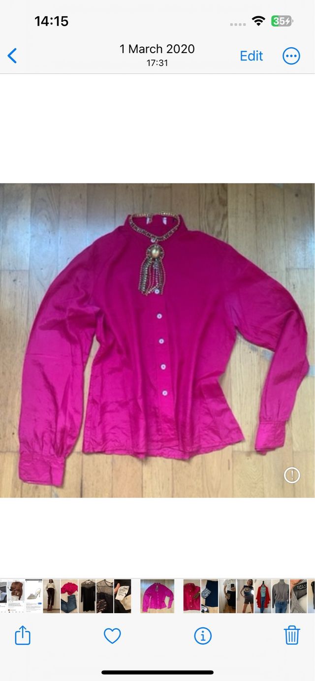 Camicia vintage in seta