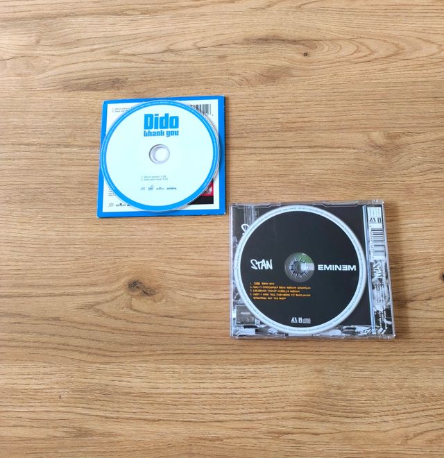 Lote 2 CD single Eminem y Dido