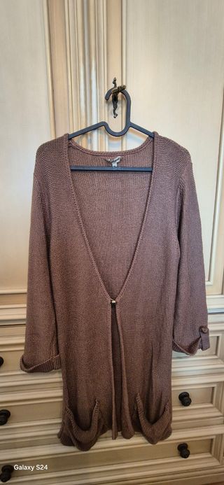 Cardigan Cotone Marrone
