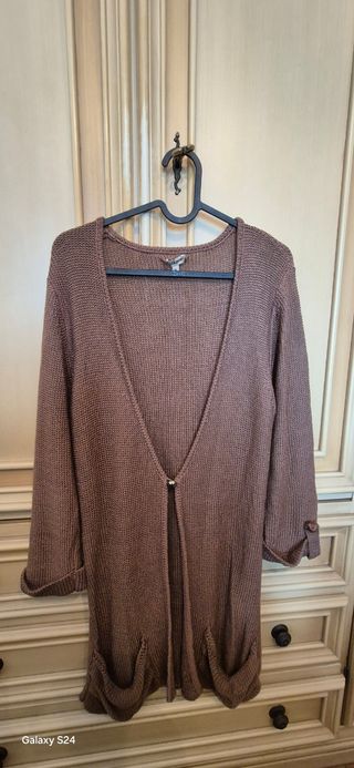 Cardigan Cotone Marrone