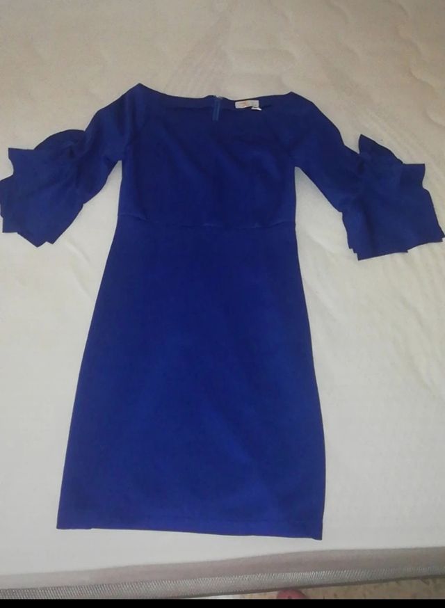 Vestido elegante azul talla M