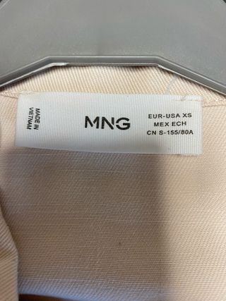 Chaqueta MANGO beige primavera rosa palo