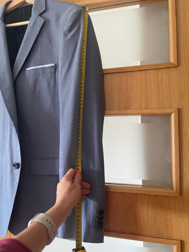 Americana gris hombre