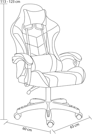 Sedia Poltrona Gaming Scrivana Ufficio Casa in Eco