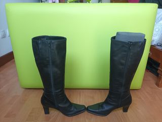 Botas tacón mujer negras 37
