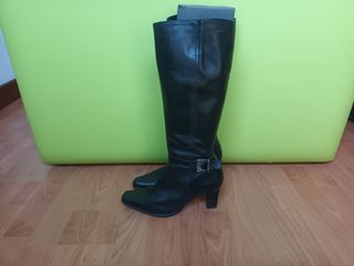 Botas tacón mujer negras 37