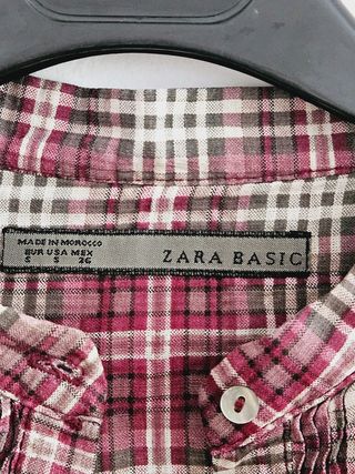 Camisa de cuadros Zara
