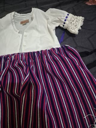 Traje huertana bebe niña
