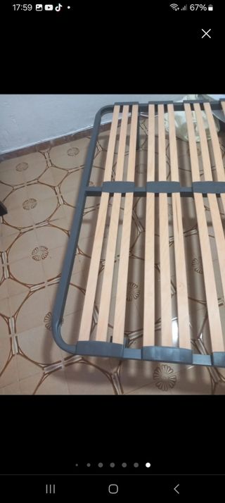 Somier lamas madera y metal