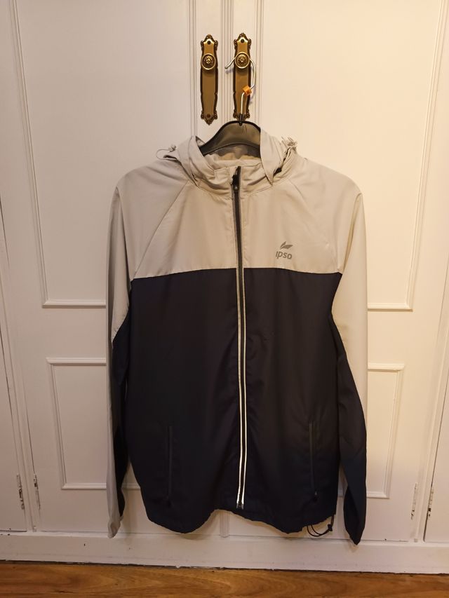 Chubasquero IpSo blanco- azul