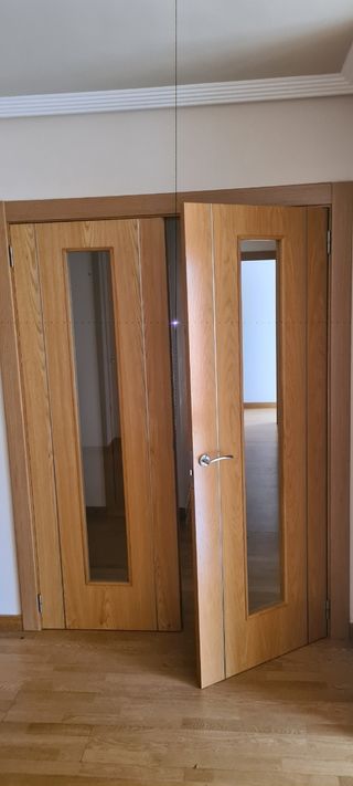 Lote de 6 Puertas de madera maciza 