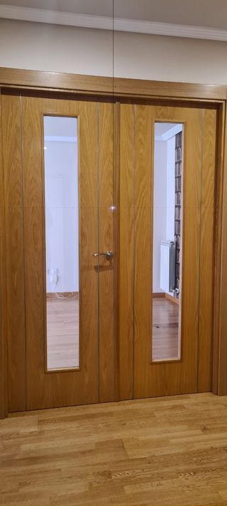 Lote de 6 Puertas de madera maciza 