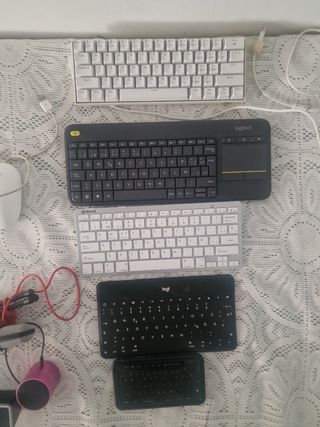 Lote teclado reddragon logitech ratón apple Dell