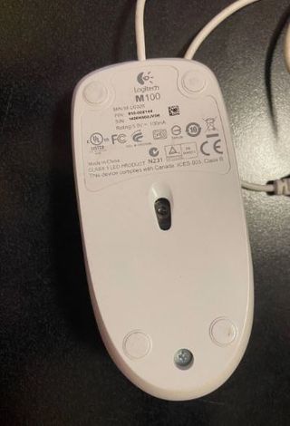 MOUSE OTTICO M100 LOGITECH BIANCO - FILO USB usato