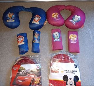 2 KITS ALMOHADILLAS CERVICALES Y CINT. Y PARASOL