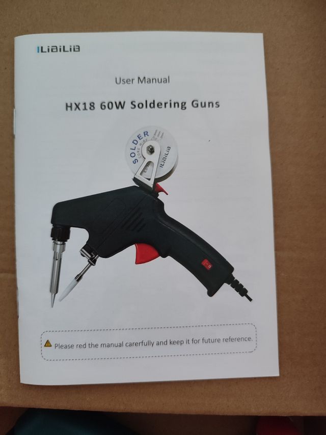 Pistola soldador estaño 60w