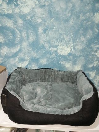 Cama para perro lionto reversible 50x37cm